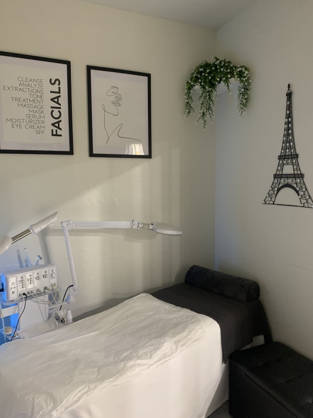 Private facial room